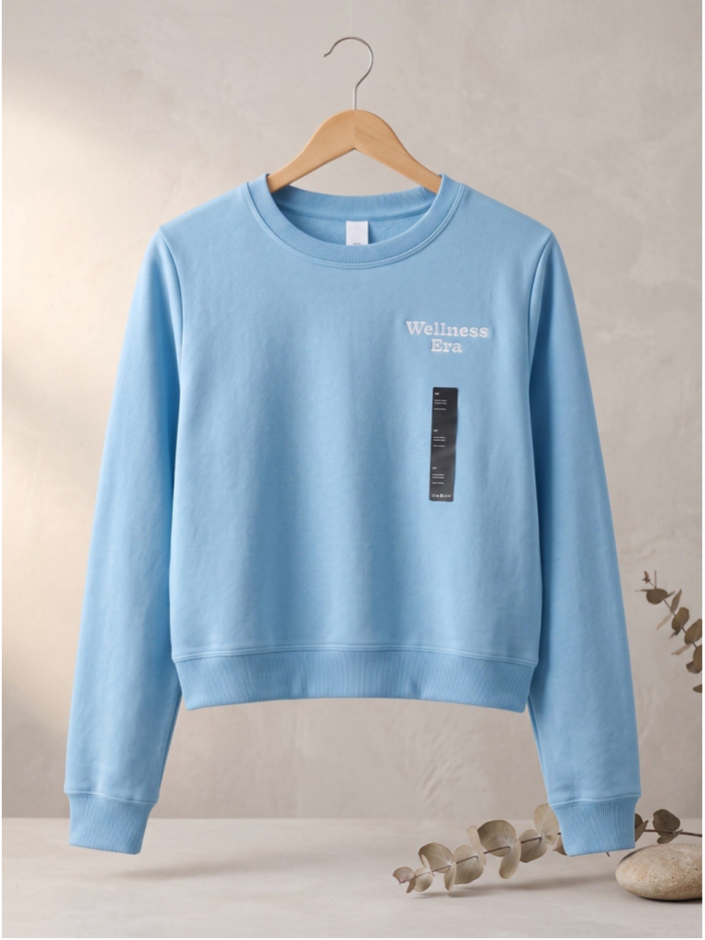 All In Motion Women's "Wellness Era" Crewneck Graphic Sweatshirt Blue Size M